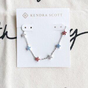 Kendra Scott Strand Necklace - Sierra Star - Crystal Silver
